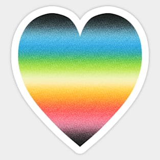 Gradient Queer Pride Heart Sticker